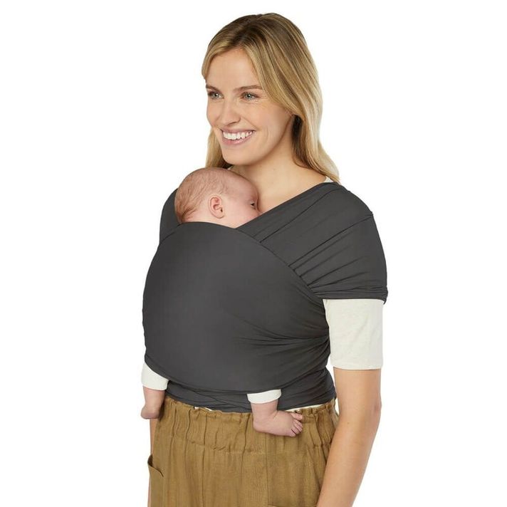 ERGOBABY - EȘARFĂ/Aura Sustainably Sourced Knit Baby Wrap - Soft Black