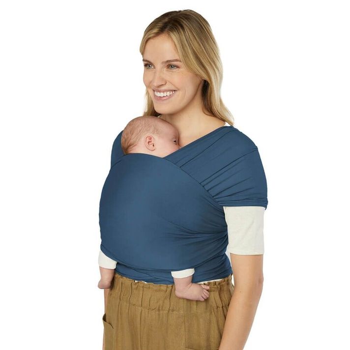 ERGOBABY - EȘARFĂ/Aura Sustainably Sourced Knit Baby Wrap - Twilight Navy