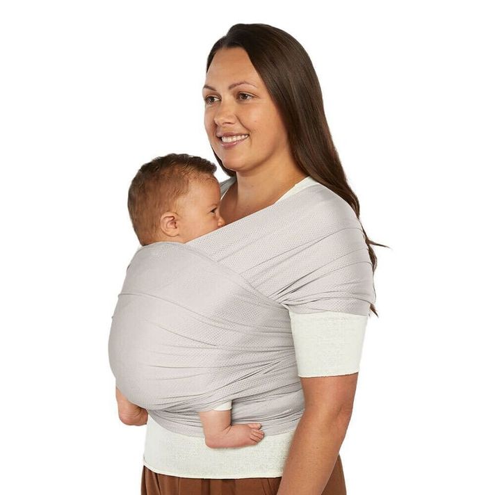 ERGOBABY - EȘARFĂ/Aura Sustainably Sourced Mesh Baby Wrap - Soft Grey