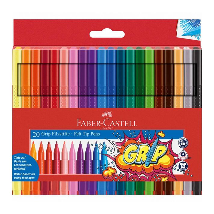 FABER CASTELL - Markere Grip - set de 20 buc