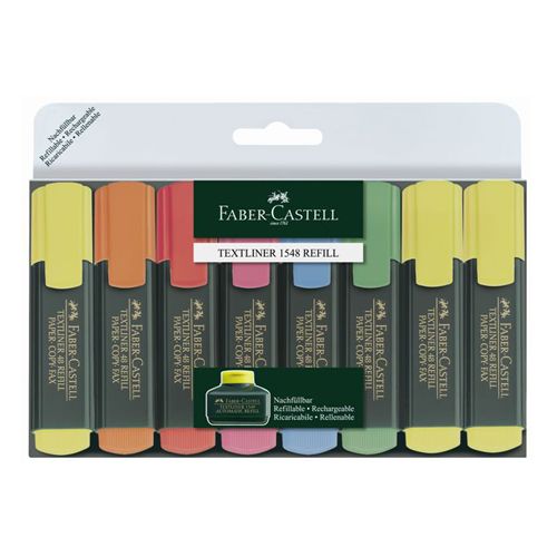 FABER CASTELL - Evidențiator Textliner 1548/8 set 6+2