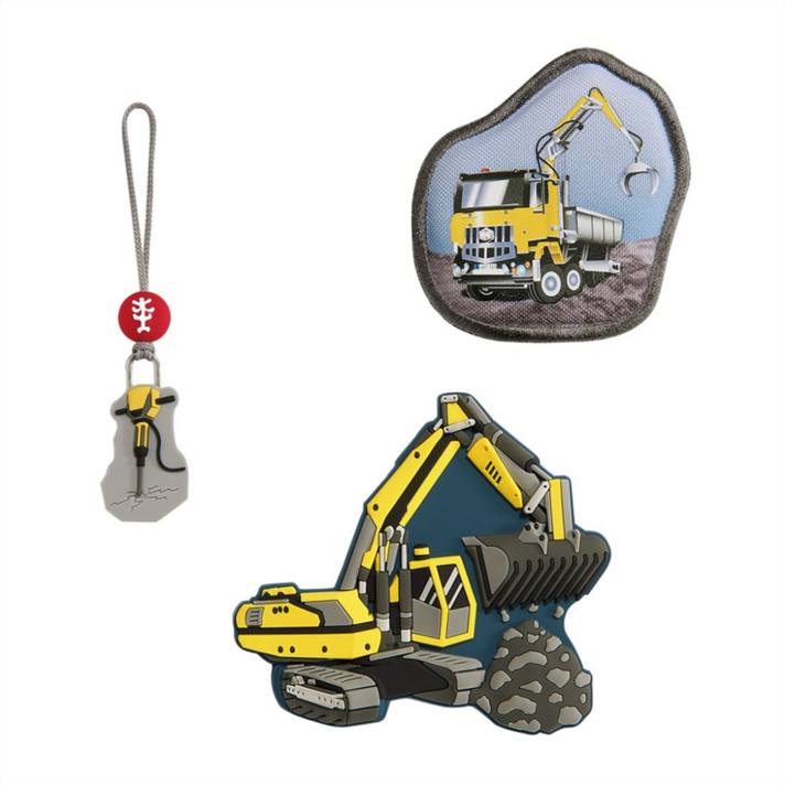 HAMA - Set suplimentar de imagini MAGIC MAGS Excavator pentru serviete GRADE, SPACE, CLOUD, 2 în 1 a KID