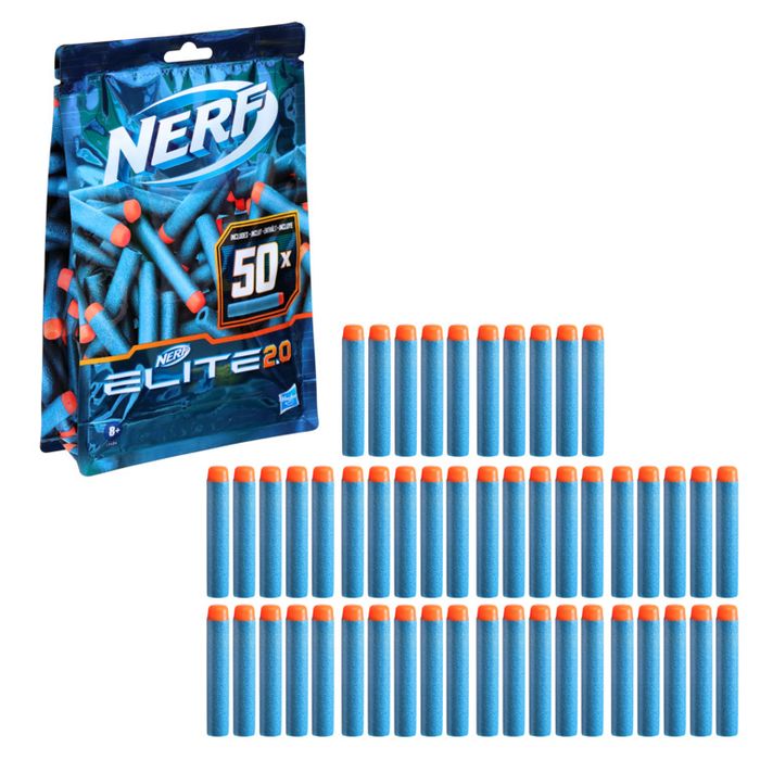 HASBRO - Nerf elite 2.0 50 darts de rezerva E9484