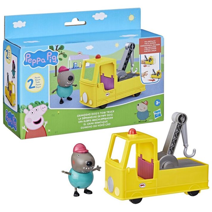 HASBRO - Porcusorul Peppa Vehiculul de remorcare pentru bunicul câine