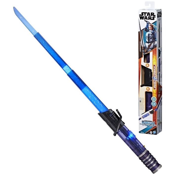 HASBRO - Star Wars Ls Forge Darksaber Sabie cu lumină și sunet