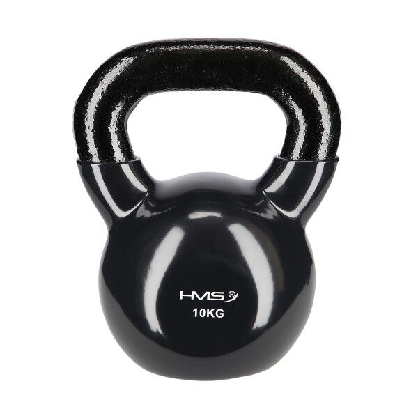 HMS - Kettlebell acoperit cu vinil KNV10 10 kg, negru