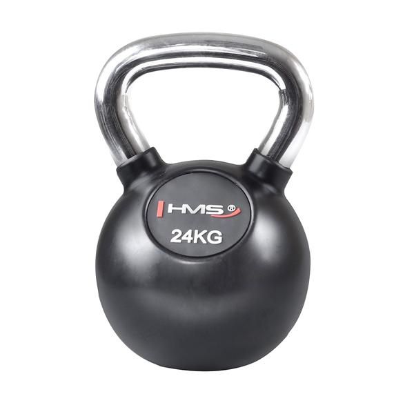 HMS - Vinil kettlebell cu maner cromat HMS KGC 24 kg