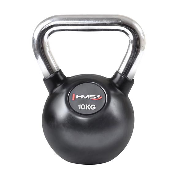 HMS - Vinil kettlebell cu maner cromat KGC 10 kg