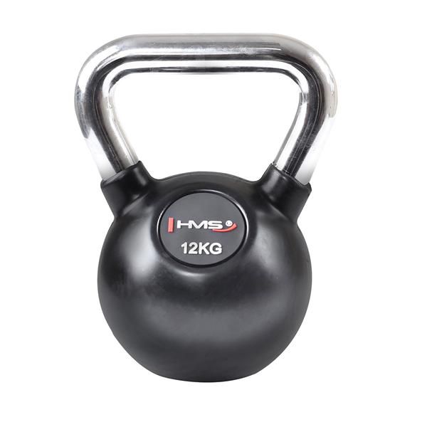 HMS - Vinil kettlebell cu maner cromat KGC 12 kg