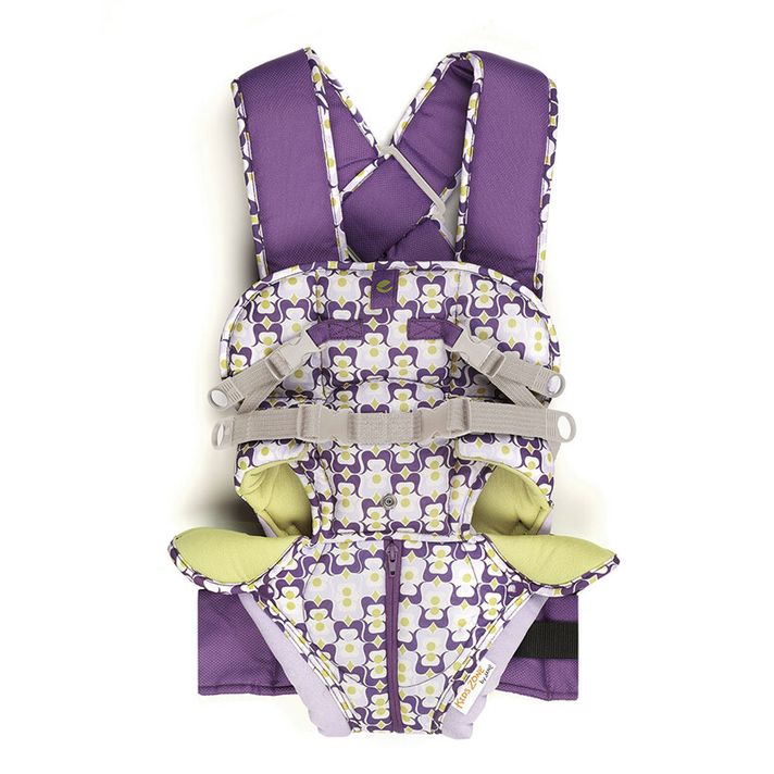 JANÉ - Marsupiu bebelusi ergonomic TRAVEL TucanGirl galben-violet