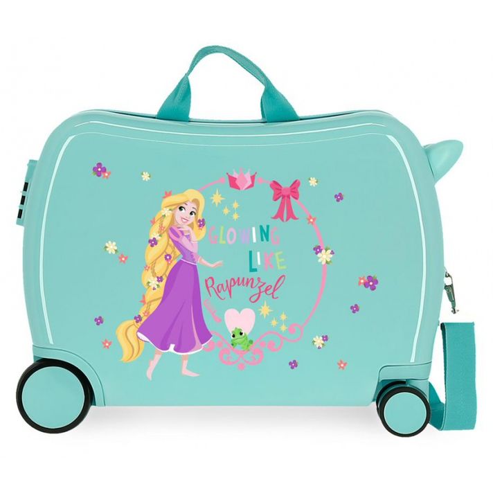 JOUMMA BAGS - Valiză de călătorie pentru copii pe roți / bicicletă fără pedale PRINCESS Rapunzel, 34L, 4489823