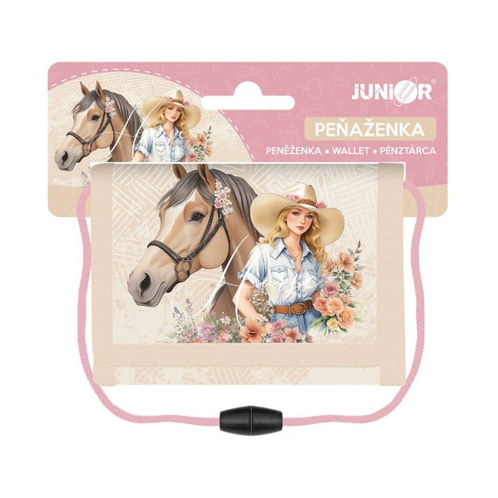 JUNIOR - Portofel textil pentru copii S7 - Horse