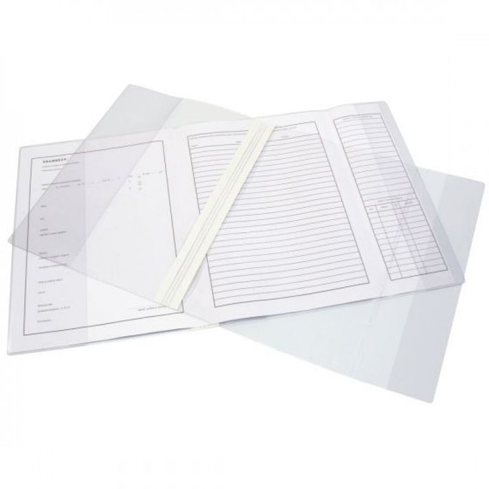 JUNIOR - Acoperire pentru fișă medicală (card) PVC transparentă 50x30,5 cm - 0,14 mic