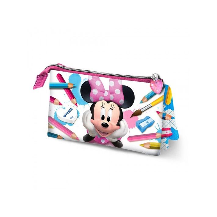 KARACTERMANIA - Triple penar / caz pe fermoar MINNIE MOUSE Pencils