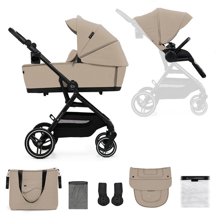 KINDERKRAFT - SELECT Cărucior combinat Yoxi 2v1 Sand Beige