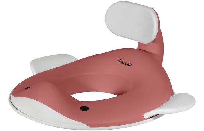 KINDSGUT - Scaun de toaletă Whale Old Pink