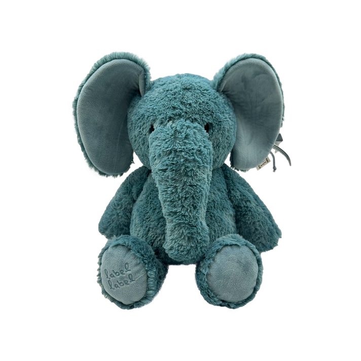 LABEL-LABEL - Jucărie de pluș elefant Elly L - Blue