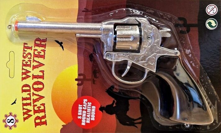 LAMPS - Revolver metalic pentru copii pentru capsulă 8 focuri 21cm