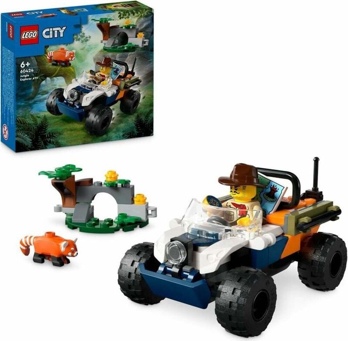 LEGO - City 60424 ATV pentru explorarea junglei - Misiunea Panda Roșie