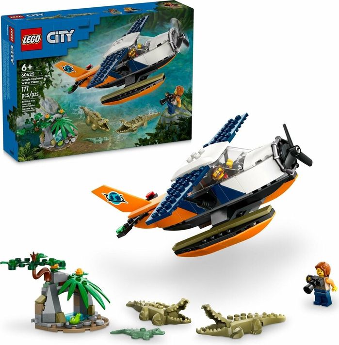 LEGO - City 60425 Avion cu apă pentru explorarea junglei