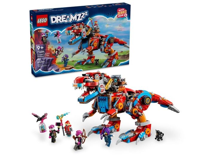 LEGO - DREAMZzz 71484 Cooper și dinozaurul său robotic C-rex