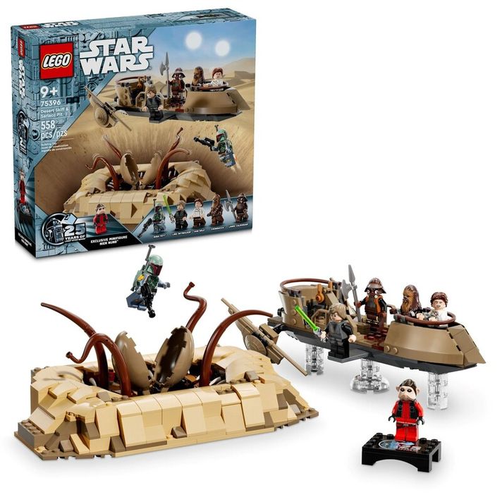 LEGO - Star Wars 75396 Skiff deșertic și Grota Sarlacc