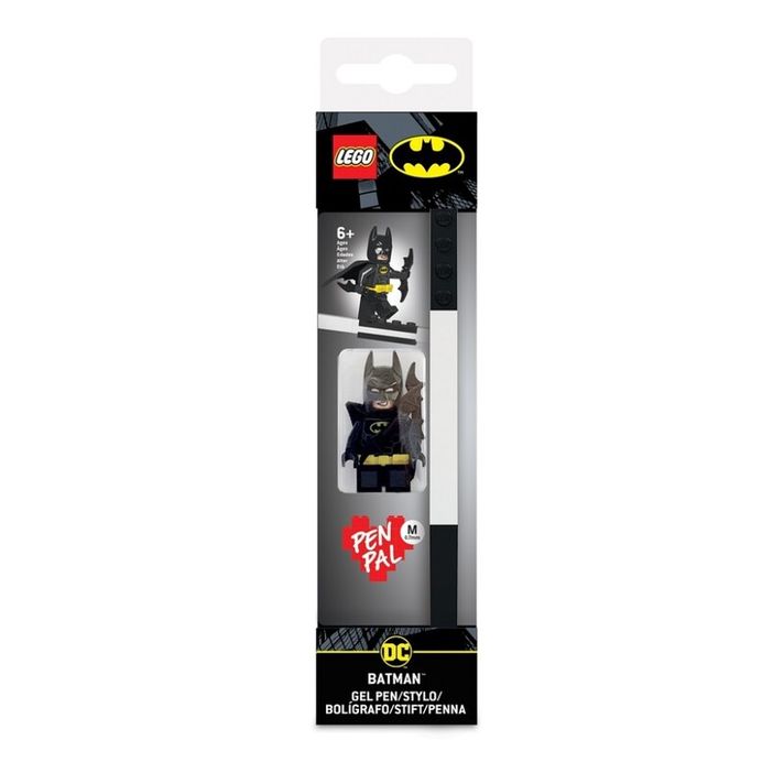 LEGO STATIONERY - DC Super Heroes Batman Pix cu gel cu minifigurină, negru