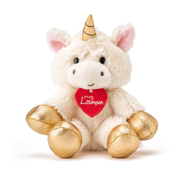 LUMPIN - Unicorn Goldie mic, 16 cm