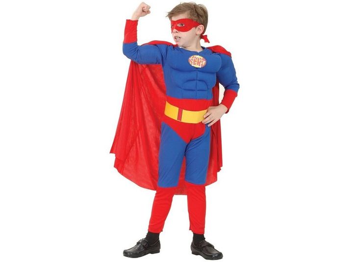 MADE - Costum de carnaval - Super erou, 120-130 cm