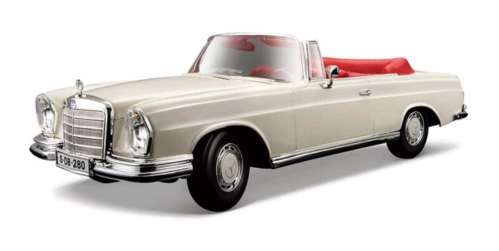 MAISTO - 1967 Mercedes-Benz 280SE, Cabrio, cremos, 1:18