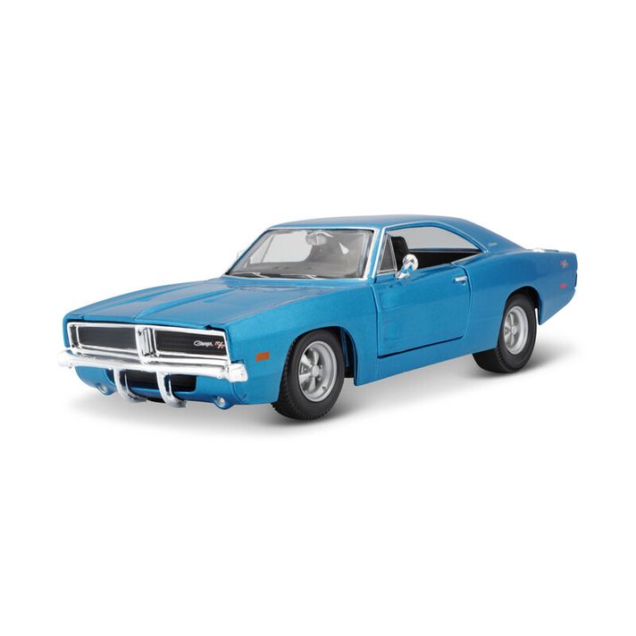 MAISTO - 1969 Dodge Charger R/T, metal albastru, 1:25