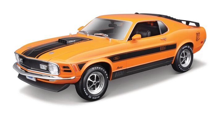 MAISTO - 1970 Ford Mustang Mach 1, portocaliu, 1:18