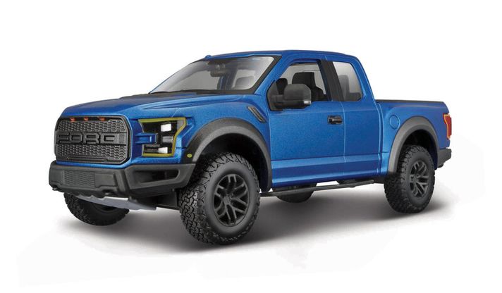 MAISTO -  2017 Ford F-150 Raptor, albastru, 1:24