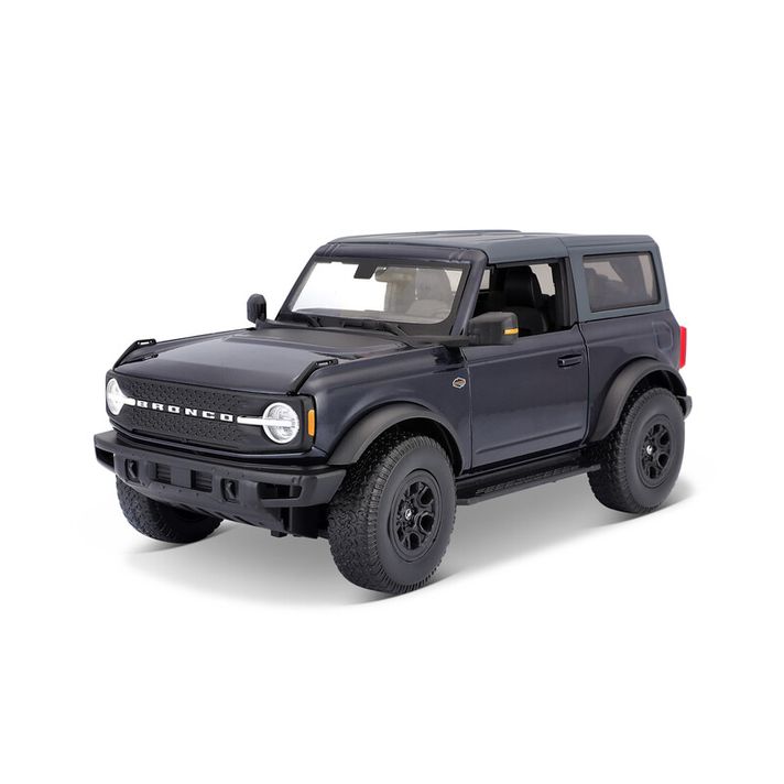 MAISTO - 2021 Ford Bronco Wildtrak, metal albastru, 1:18