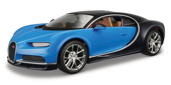 MAISTO - Bugatti Chiron, albastru, assembly line, 1:24