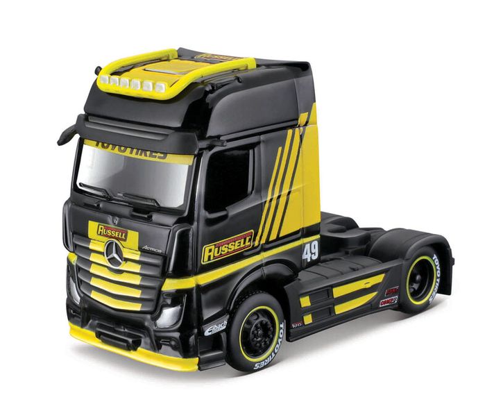 MAISTO - Custom Rigs-Mercedes-Benz Actros 1851, negru și galben, 1:64