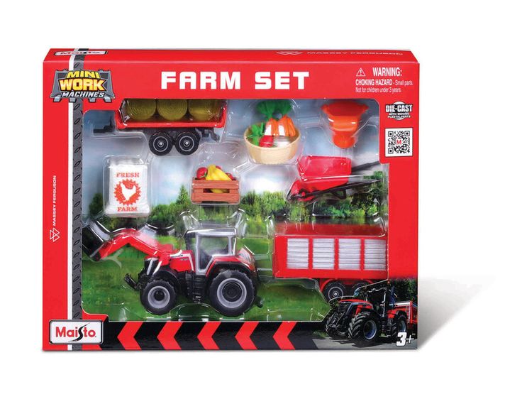 MAISTO - Set de fermă, Massey Ferguson