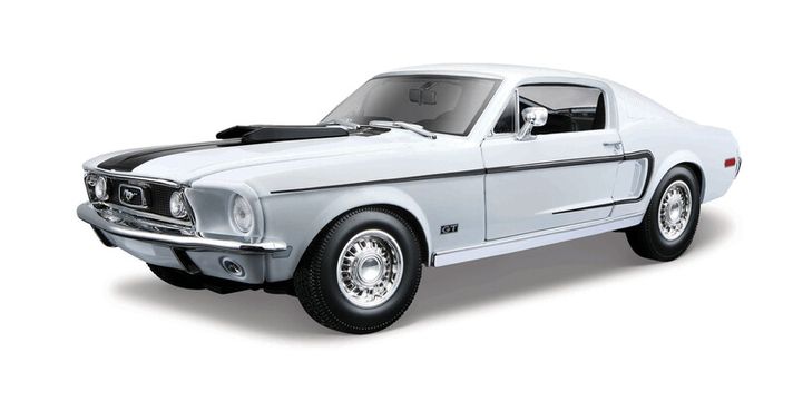 MAISTO - Ford Mustang GT Cobra Jet FB 1968, metal albastru, 1:18