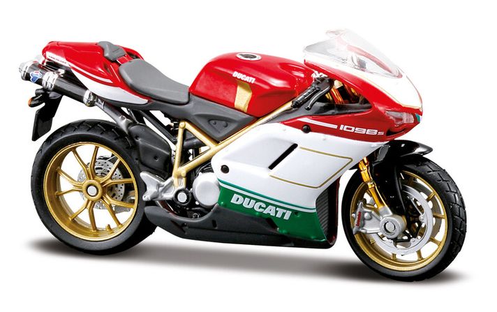 MAISTO – Motocicletă, Ducati 1098 S Tricolore, 1:18