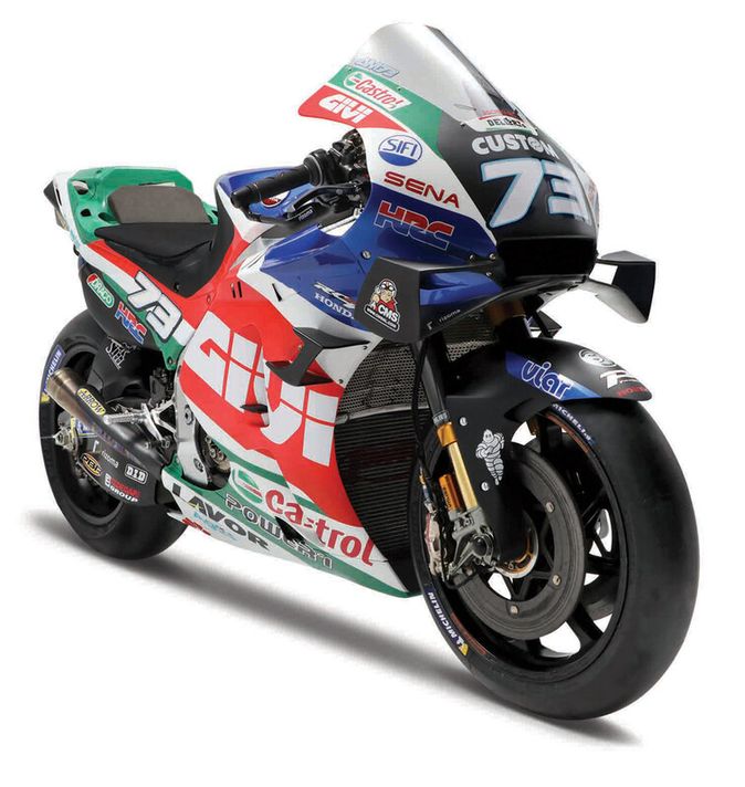 MAISTO – Motocicletă, LCR Honda 2021 (#73 Alex Marquez), 1:18