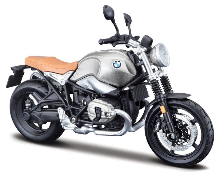 MAISTO - Motocicletă cu suport, BMW R nineT Scrambler, 1:12