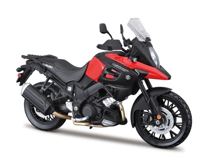 MAISTO - Motocicletă cu suport, Suzuki V-Strom, 1:12