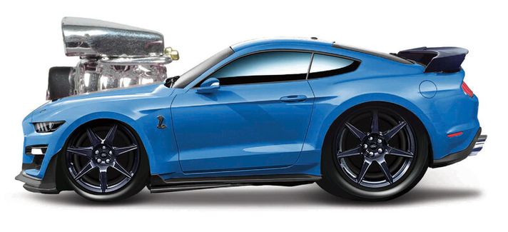 MAISTO - Muscle Machines - 2020 Mustang Shelby GT500, albastru, 1:64