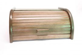 MAKRO - Cutie de pâine din lemn maro închis