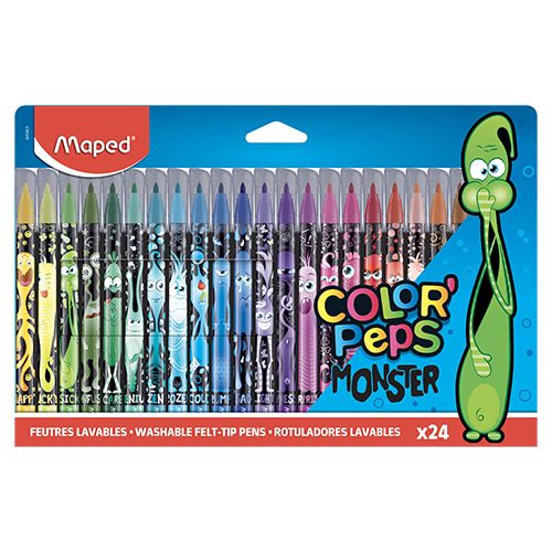 MAPED - Markere Color'Peps Monster 24 buc