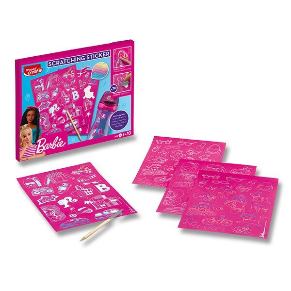 MAPED - Set creativ Scratching Stickers Barbie