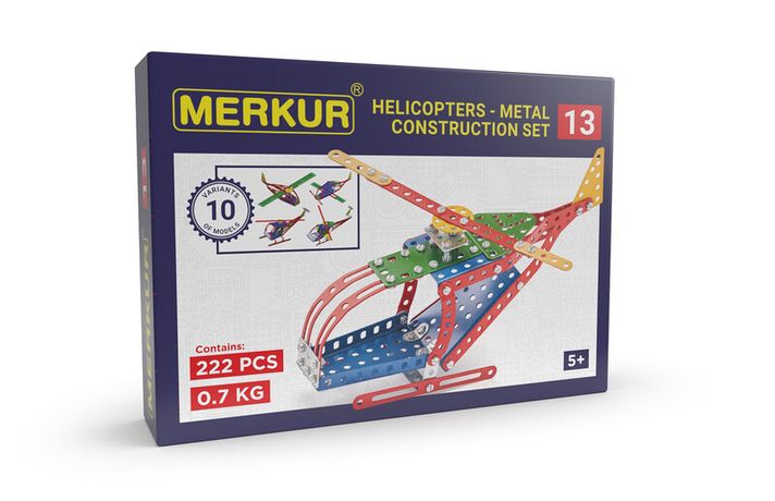 MERKUR - 013 Elicopter, 222 piese, 10 modele