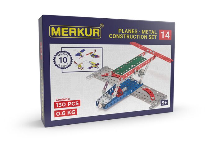 MERKUR - 014 Avion, 130 piese, 10 modele