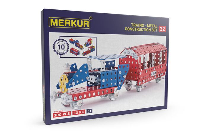 MERKUR - 032 modele feroviare, 300 piese, 10 modele