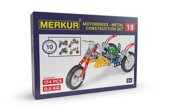 MERKUR - Motociclete Merkúr 018, 174 piese, 10 modele